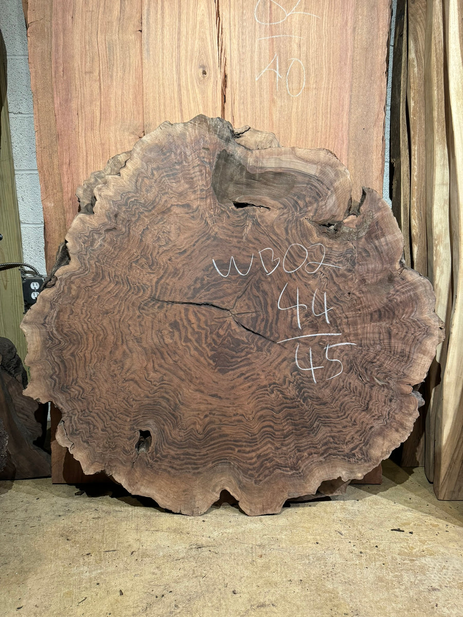 Solid Burl Wood 44-45" | Round Burl Wood | Live Edge Burl Wood | Burl ...
