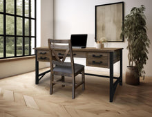 Loft Brown Desk 5-Drawer