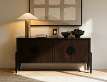 Moka Solid Mango Wood Sideboard | Modern Wood Credenza & Storage Cabinet