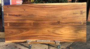 FA74-7939 Live edge acacia wood dining table top 79"x39"