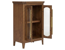 Brava 2-Door Solid Wood Glass Display Cabinet | Tall Storage & China Cabinet