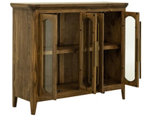 Brava Solid Wood Glass Display Cabinet | Dining Room Storage & China Cabinet