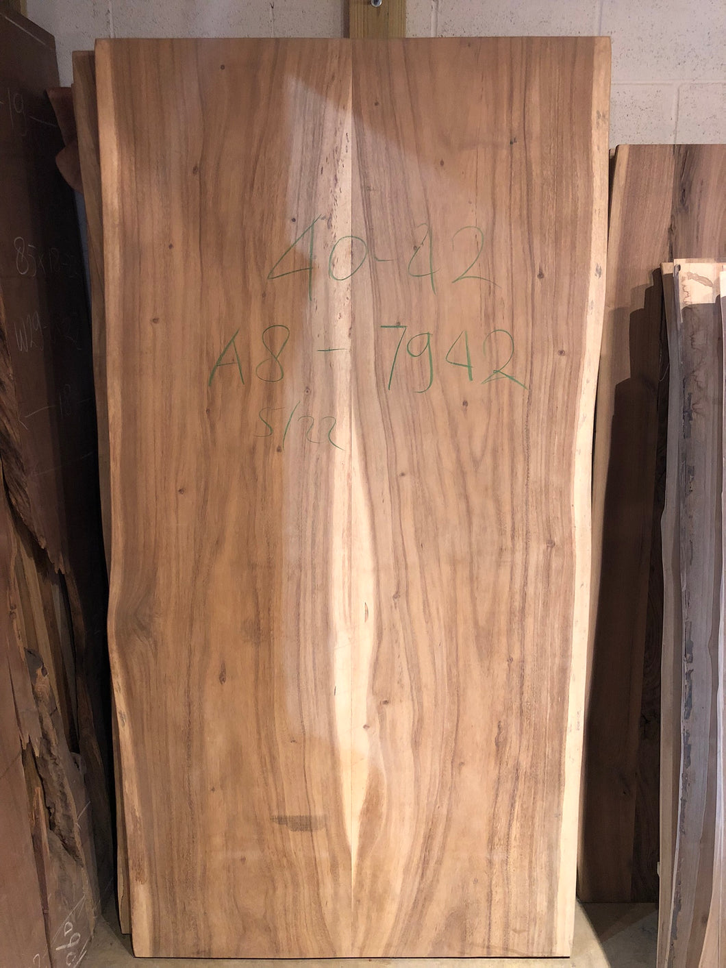 Live edge acacia wood slab 40-42