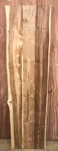 Live edge teak wood bench top 15-16" wide X 59" long