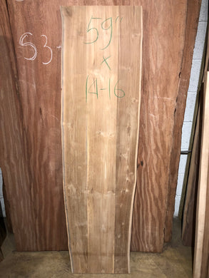 Unfinished Live Edge Wood Slab Bench Top – Custom Sizes & Stains Available 59