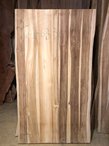 Live edge teak wood dining table top 36" wide X 63" long T01-6336