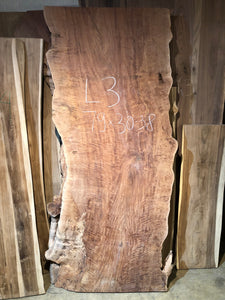 Live edge longan wood slab dining table top 30-38" wide X 79" long L3