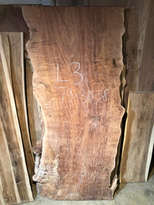 Live edge longan wood slab dining table top 30-38" wide X 79" long L3