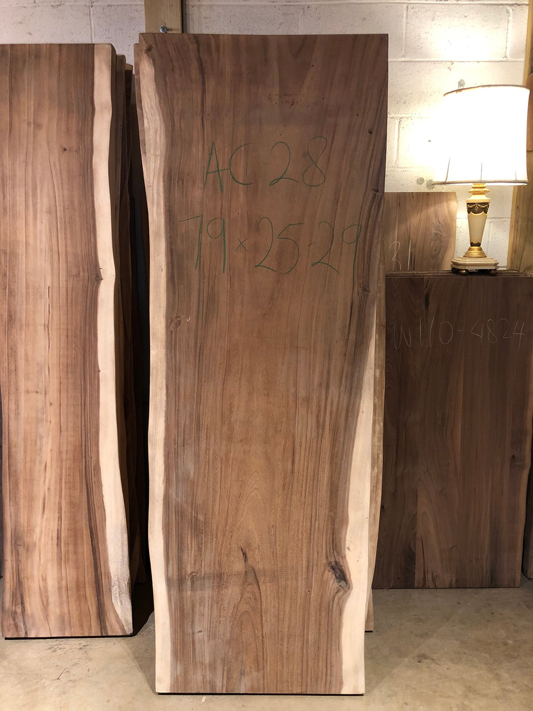 Live edge acacia wood slab desk top 25-29