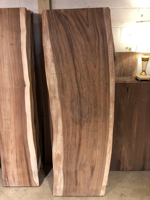 Live edge acacia wood slab desk top 23-28