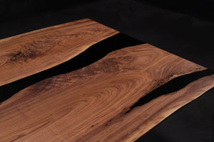 Live Edge Dining Table Top, Black Epoxy | Epoxy Dining Table Top | Live Edge Table Top | Epoxy River Dining Table Top | Live Edge Epoxy Resin Dining Table Top 96" x 42"