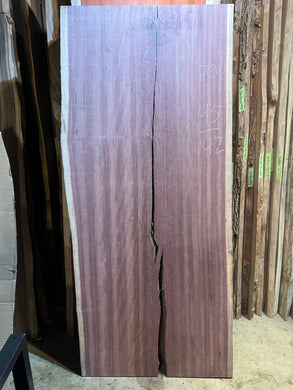 rectangular live edge dining table top from solid purpleheart wood by r-home furniture store in Alexandria Virginia