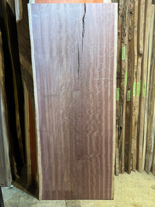 rectangular live edge dining table top from solid purpleheart wood by r-home furniture store in Alexandria Virginia