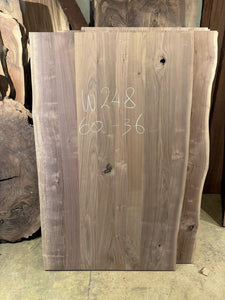 rectangular live edge dining table top from solid walnut wood by r-home furniture store in Alexandria Virginia