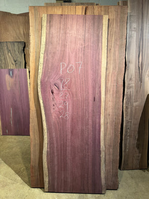 rectangular Live edge purpleheart wood slab for dining table, kitchen table top, desk top, home office table, office table, conference room table, meeting room table, business lounge table