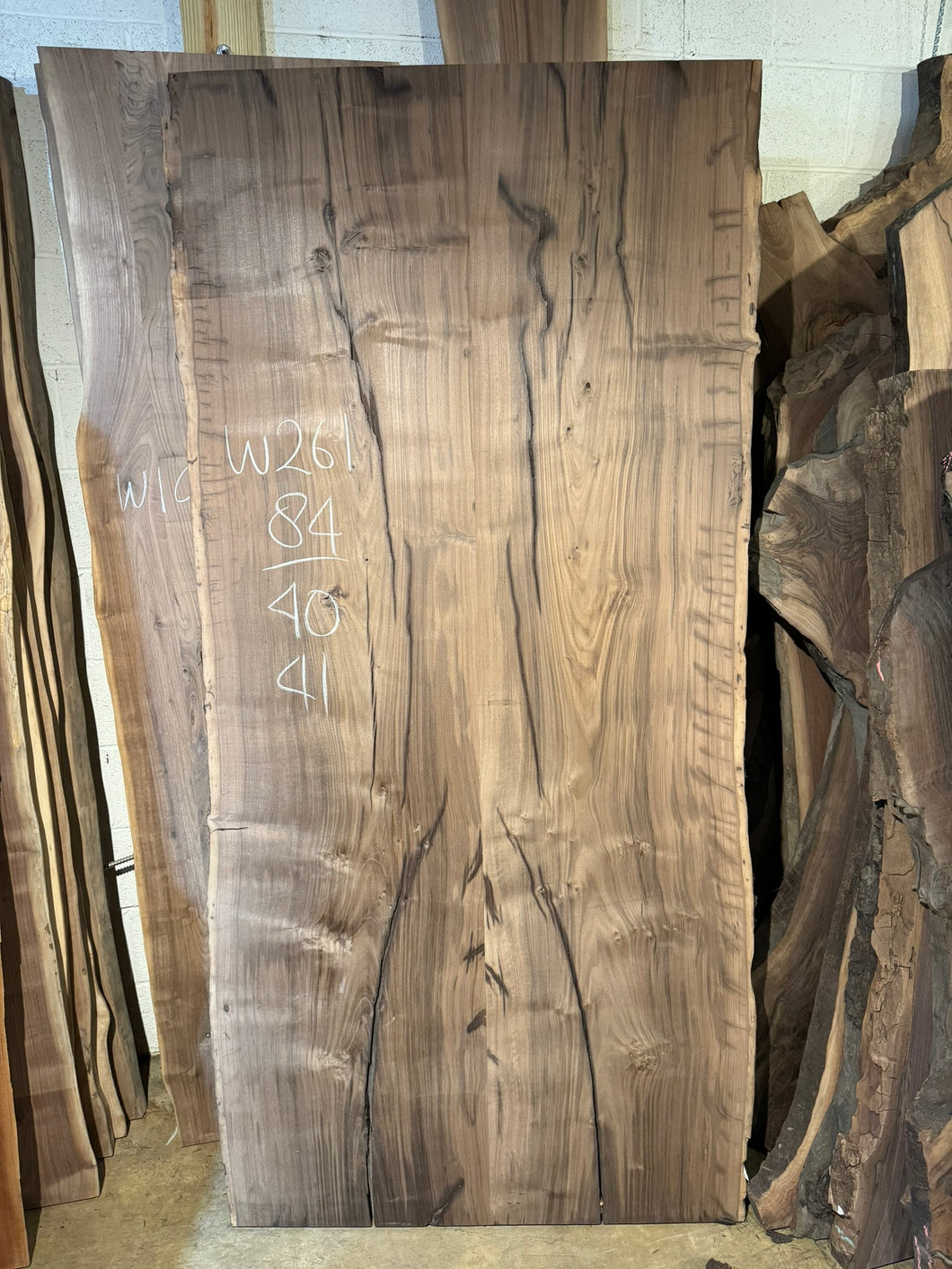 Live edge walnut wood for dining table top, kitchen table top, desk top, conference table, lounge room table, meeting room table, and more.