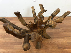 Teak wood root coffee table 36 X 25 (C)