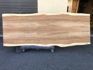 Live edge acacia wood slab 43-48" wide X 119" long AC-10