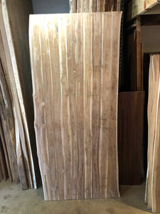 Live edge teak wood dining table top 43-44" wide X 99" long TK-01