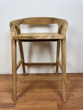 Kyoto Solid Teak Counter Stool | Modern Counter Height Chair | Scandinavian & Japandi Design