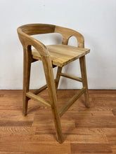 Kyoto Solid Teak Counter Stool | Modern Counter Height Chair | Scandinavian & Japandi Design