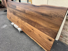 120" Live Edge Walnut Wood Slab Dining Table Top | Solid Black Walnut | Custom Dining Table | Alexandria VA W224-12040