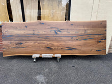 120" Live Edge Walnut Dining Table Top with Blue Resin Epoxy | Solid Wood Slab | Custom Table | Alexandria VA W231-12041