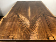 Live edge walnut with extendable expandable extension leaf