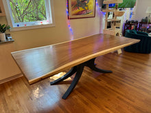 live edge acacia dining table