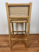 Sorrento Solid Teak Woven Counter Stool | Handwoven Rope Seat & Back | Natural Wood