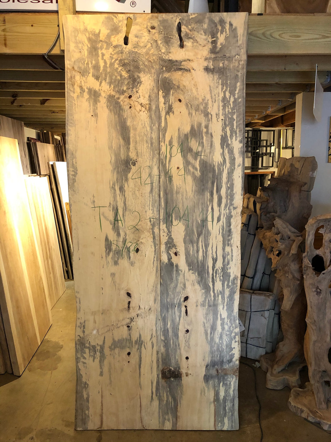 live edge tamarind wood slab dining table top