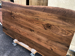 w129-8443 Live edge walnut wood dining table top 84" x 43"