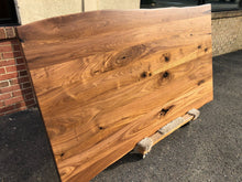 W156-7241 Live edge walnut wood dining table top 72" x 41"