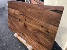 W156-7241 Live edge walnut wood dining table top 72" x 41"