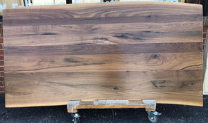 W164-7237 Live edge walnut wood dining table top 72" x 37"