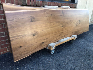 W190-8424 Live edge walnut wood for dining or bar table top 84x24