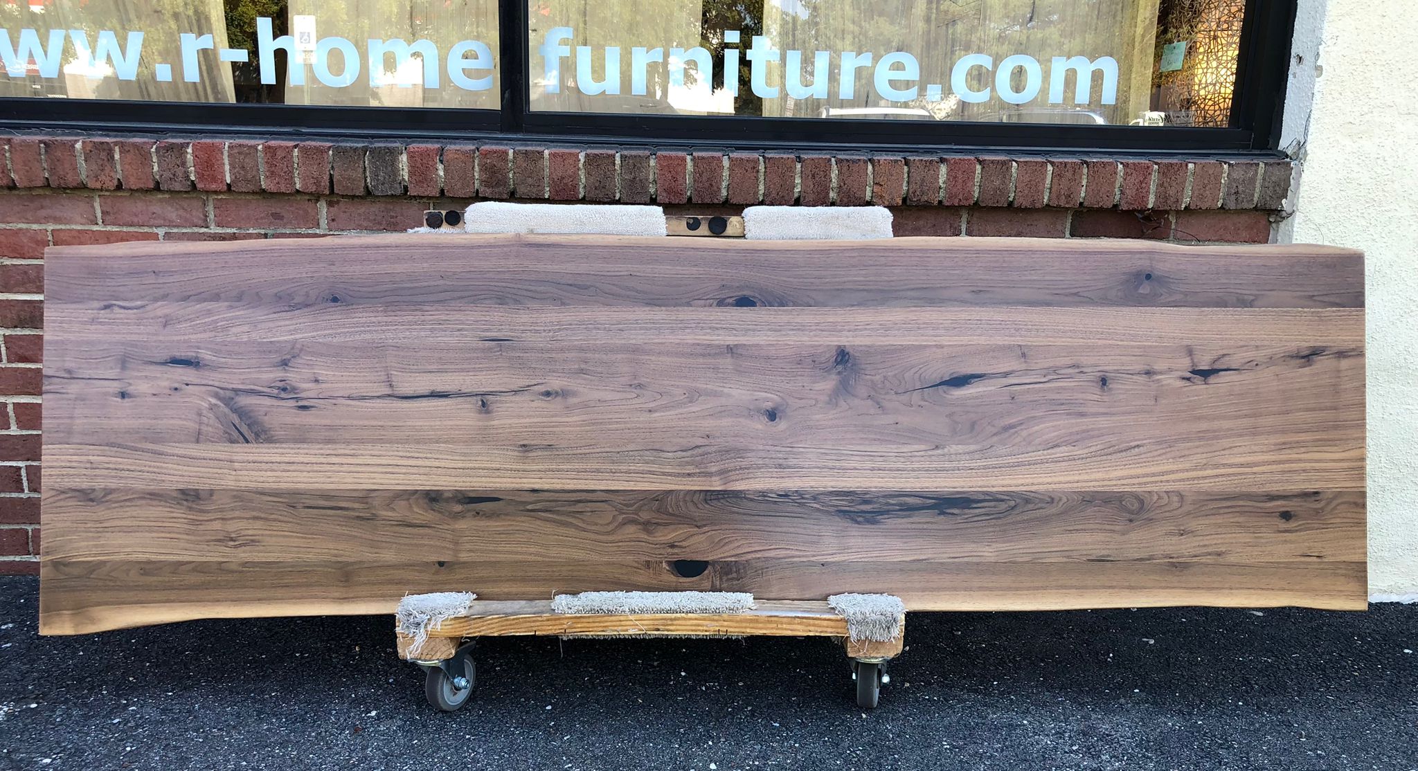 Live Edge Walnut Wood Table Top – Premium Solid Slab for Dining & Bar Tables | Interior Design-Ready W191-8425