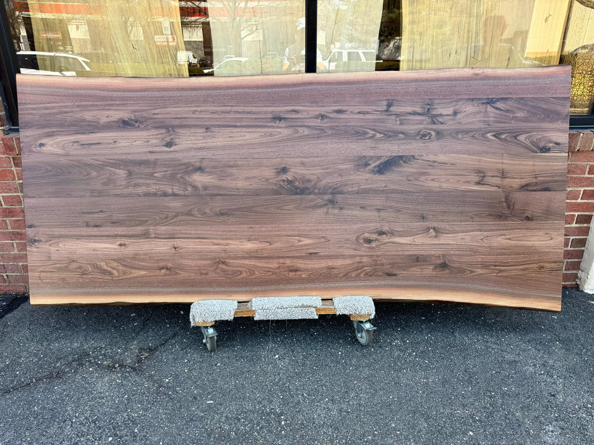 Live Edge Walnut Dining Table Top – Solid Walnut Slab, 96″ (WN011) – R ...