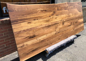 W148-9642 Live edge walnut wood dining table top 96x42