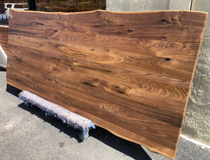 W148-9642 Live edge walnut wood dining table top 96x42