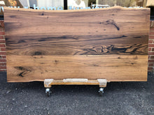 W180-7238 Live edge walnut wood dining table top 72" X 38"