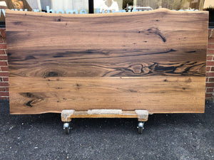W180-7238 Live edge walnut wood dining table top 72" X 38"