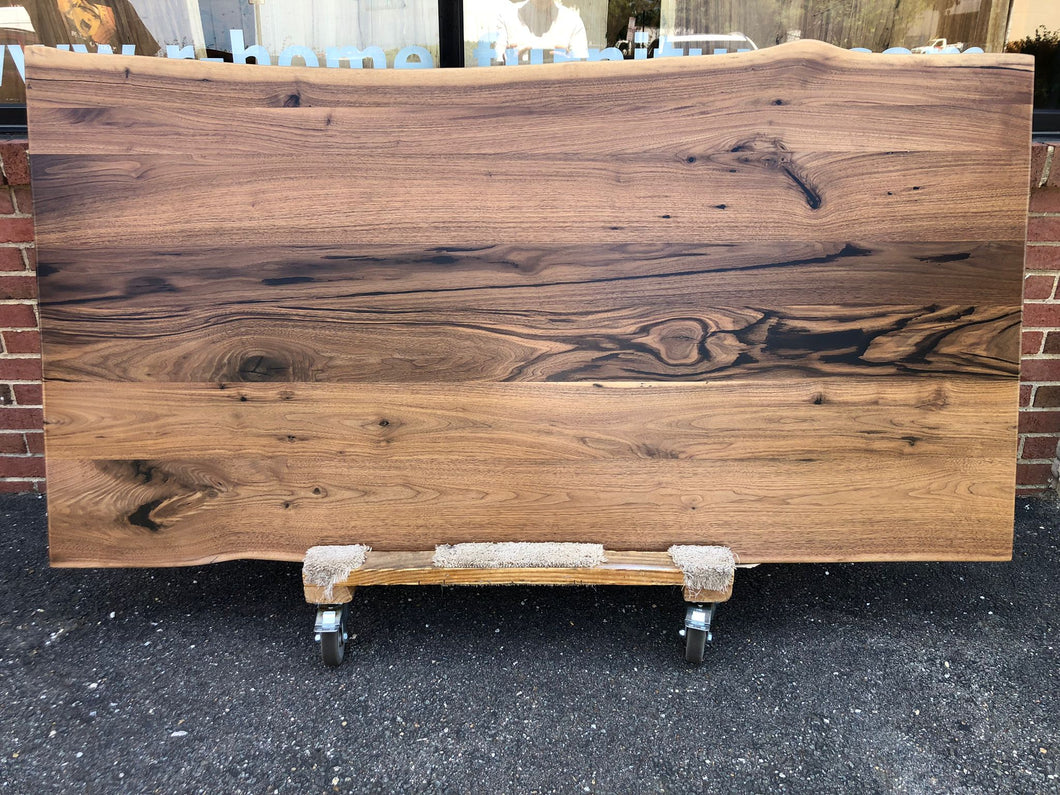 W180-7238 Live edge walnut wood dining table top 72