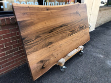 W180-7238 Live edge walnut wood dining table top 72" X 38"