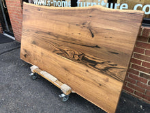 W180-7238 Live edge walnut wood dining table top 72" X 38"