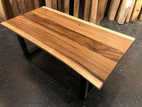 Live edge acacia wood coffee table 46