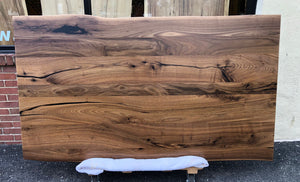 W182-7241 Live edge walnut dining table top