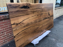 W182-7241 Live edge walnut dining table top
