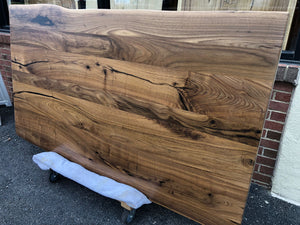 W182-7241 Live edge walnut dining table top
