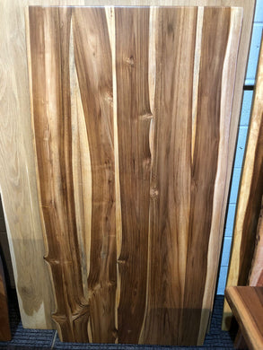 live edge teak wood
